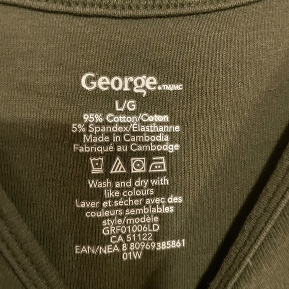 Olive green tank - Picture 3 of 3